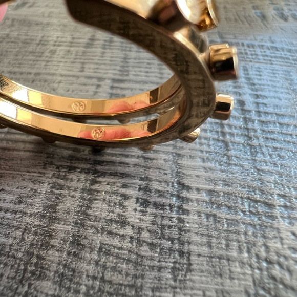 Tory Burch gold-tone studded hoops - Picture 10 of 11